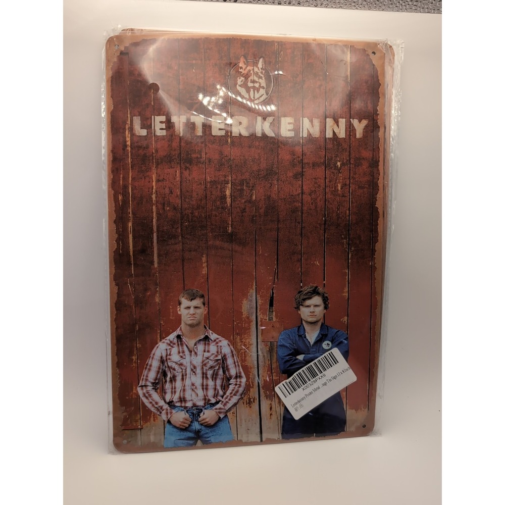 Letter Kenny-Steel Decor Sign 12x8‎